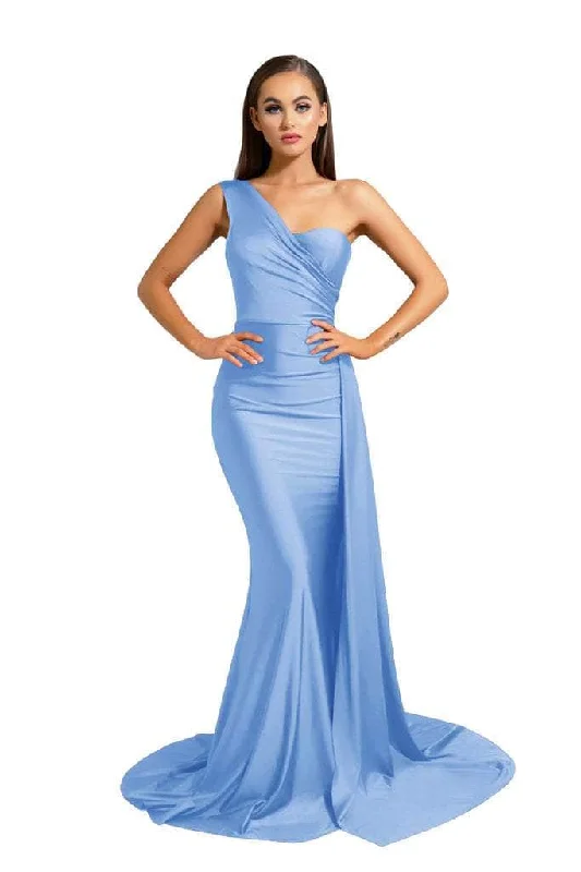 Portia and Scarlett - PS6321 One Shoulder Ruched Long Dress