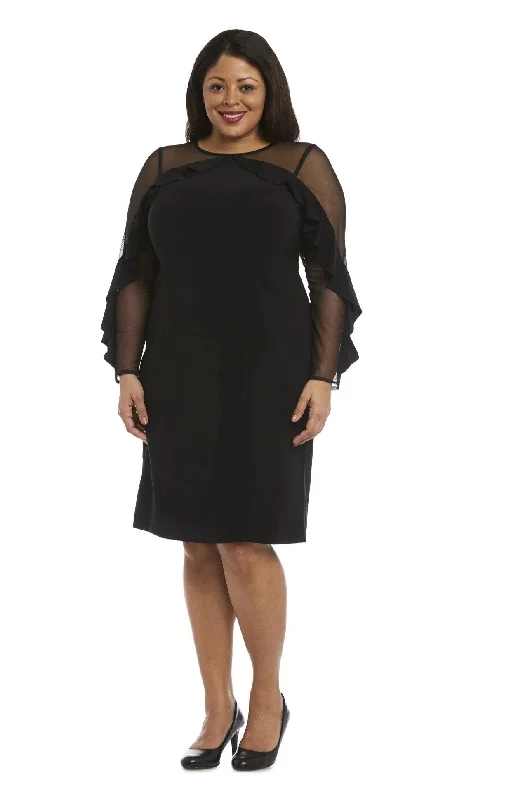 R&M Richards 2141W Short Plus Size Cocktail Dress