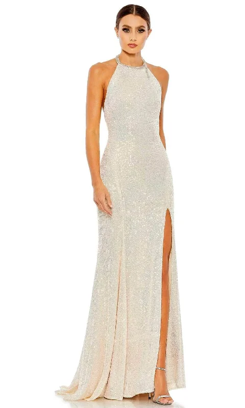 Ieena Duggal 26943 - Sequined High Neck Gown