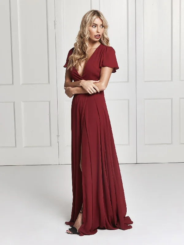 Jeanne dress - Deep red