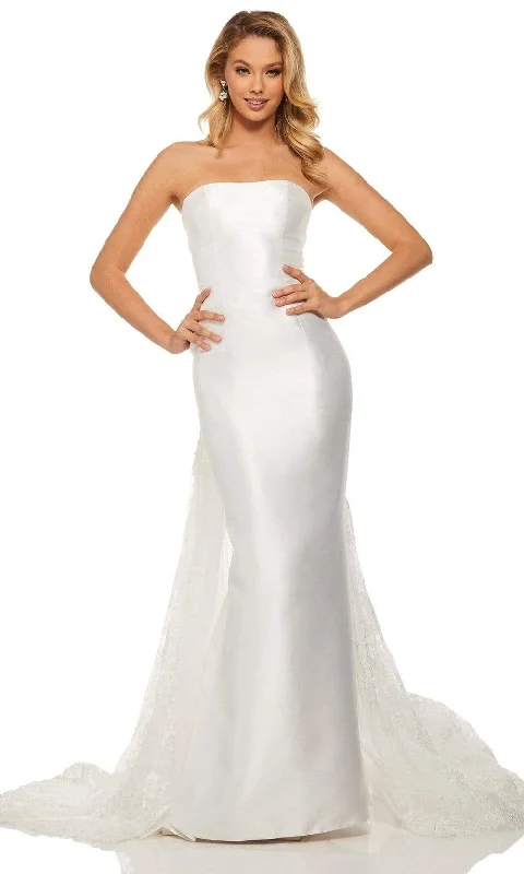 Sherri Hill - Strapless Mikado Trumpet Dress 52594 - 1 pc Ivory In Size 10 Available